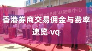 香港券商交易佣金与费率速览 vq