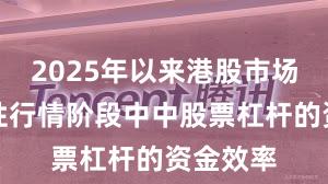 2025年以来港股市场在结构性行情阶段中中股票杠杆的资金效率