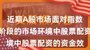 近期A股市场面对指数反复拉锯阶段的市场环境中股票配资的资金效