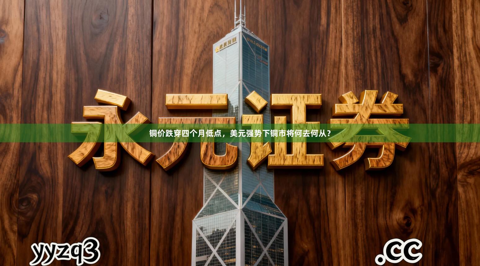 铜价跌穿四个月低点，美元强势下铜市将何去何从？